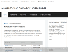 Tablet Screenshot of kreditkarten-in.at